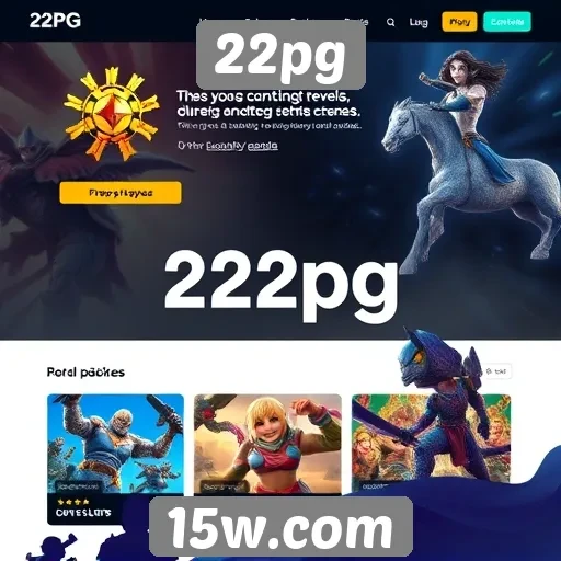 Recursos e funcionalidades do site 22pg